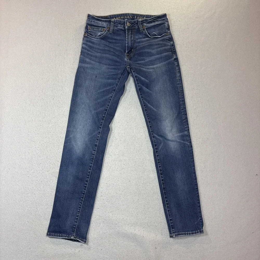 American‎ Eagle Next Level Flex Men 29x32 Straight Blue Medium Wash Jeans